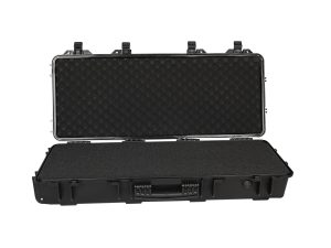 Weatherproof Portable Rolling Plastic Hard Rifle Gun Case