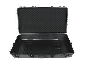 Weatherproof Portable Rolling Plastic Hard Rifle Gun Case