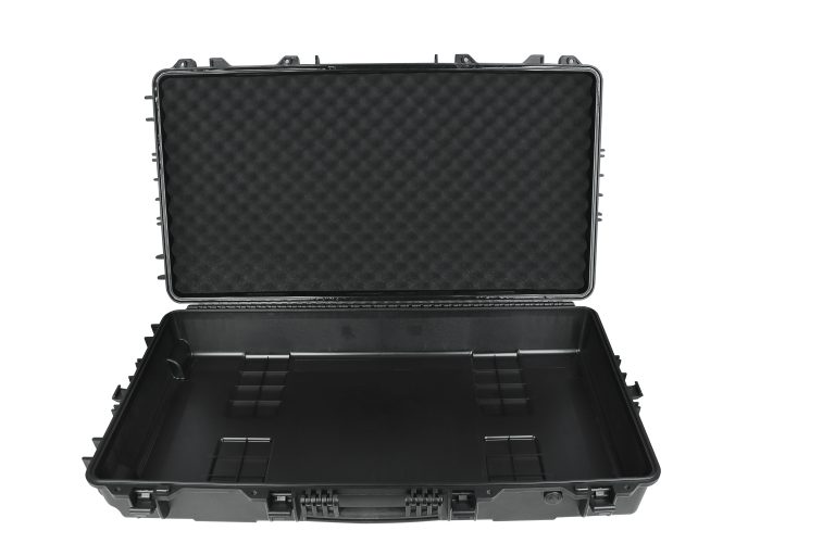 Weatherproof Portable Rolling Plastic Hard Rifle Gun Case