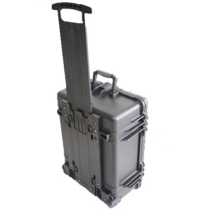Large Wheeled Hard Plastic Protective Instrument Case 