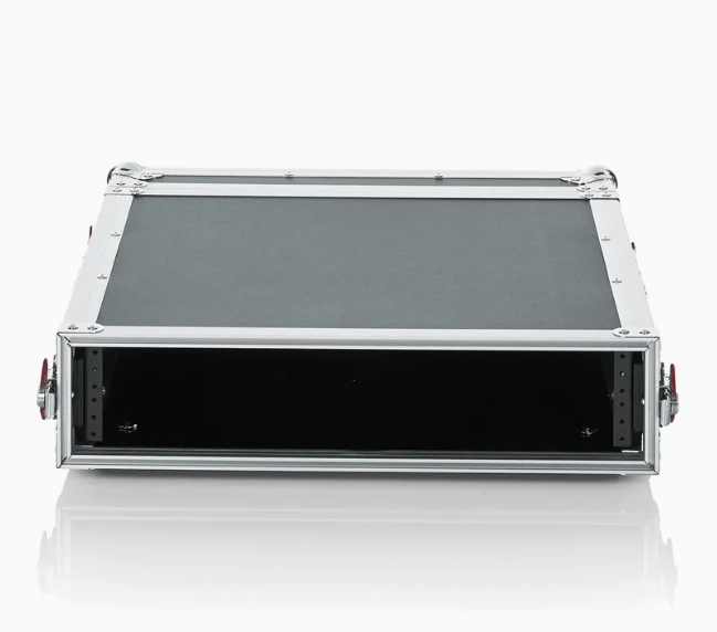 2U Aluminum 17-Inch Deep Flight Rack Case Metal Tool Box product