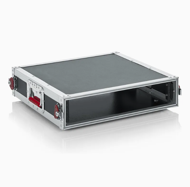 2U Aluminum 17-Inch Deep Flight Rack Case Metal Tool Box product