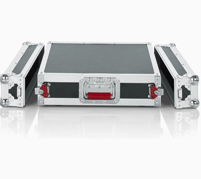 2U Aluminum 17-Inch Deep Flight Rack Case Metal Tool Box product