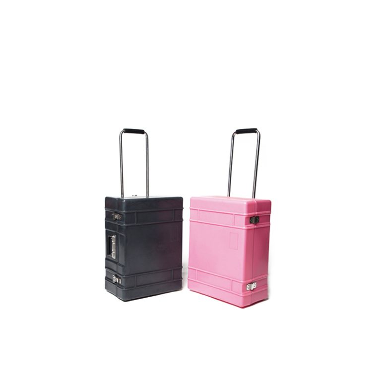 Outdoor Durable First Aid Box with Pull Rod Simple Design for Command Operations Rotational Molding