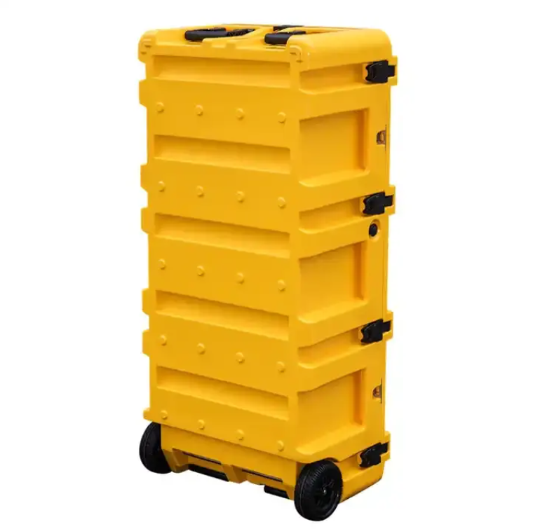 GiNT Heavy Duty Rotomolded Plastic Storage Case Tool Box With Trolley for Truck Gor Indoor and Outdoor