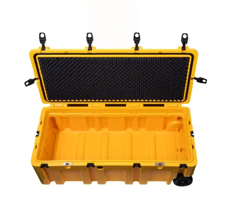 GiNT Heavy Duty Rotomolded Plastic Storage Case Tool Box With Trolley for Truck Gor Indoor and Outdoor