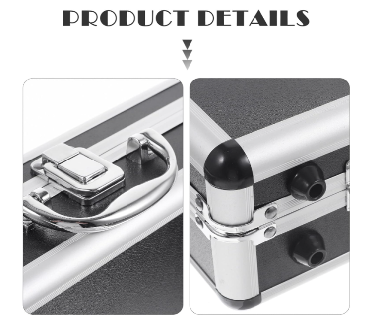Aluminum Tool Box with Foam Multifunctional Metal Tool Box