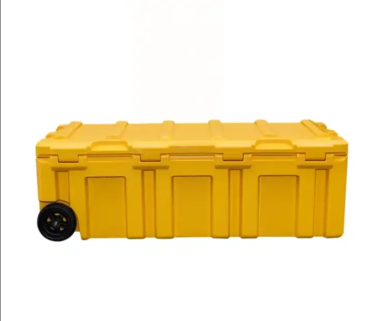 GiNT Heavy Duty Rotomolded Plastic Storage Case Tool Box With Trolley for Truck Gor Indoor and Outdoor