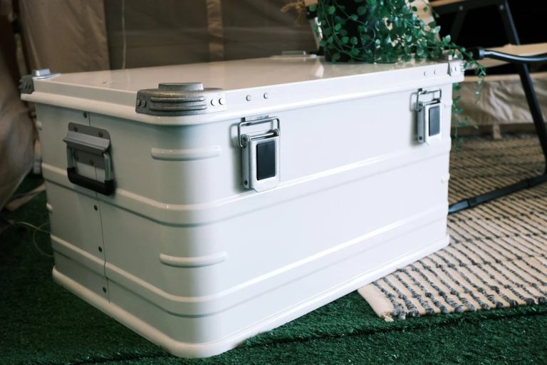 COEM Outdoor Portable Camping Metal Open Bin Aluminum Alloy Storage Box