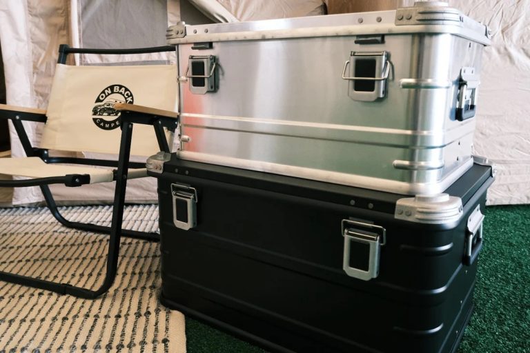 OEM Outdoor Portable Camping Metal Open Bin Aluminum Alloy Storage Box