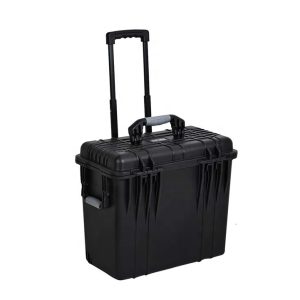 IP67 Waterproof Retractable handle wine protrction box Hard plastic case with trolley 