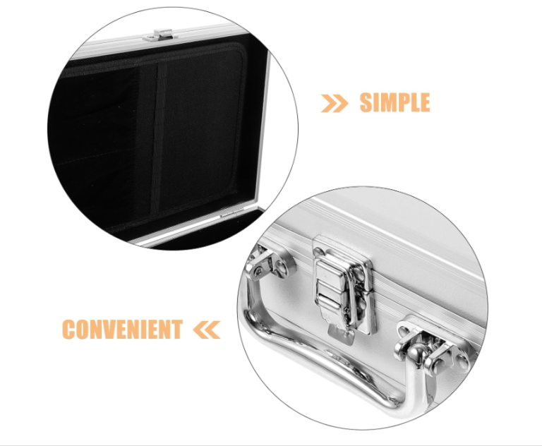 Aluminum Instrument Storage Box Aluminum Locking Briefcase Hard Briefcase Brief Cases