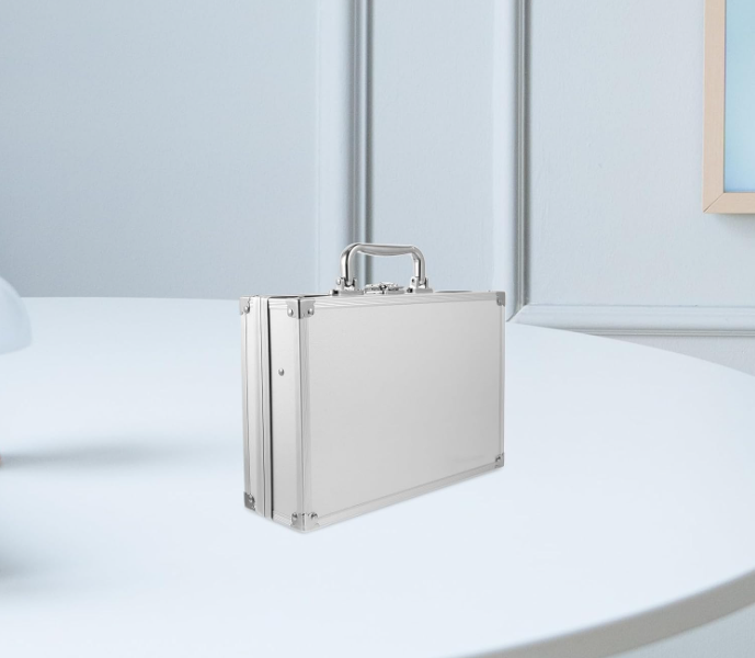 Aluminum Instrument Storage Box Aluminum Locking Briefcase Hard Briefcase Brief Cases