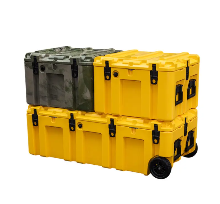 GiNT Heavy Duty Rotomolded Plastic Storage Case Tool Box With Trolley for Truck Gor Indoor and Outdoor