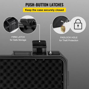15.6′′ IP67 Waterproof Crushproof Portable Hard Plastic Camera Case