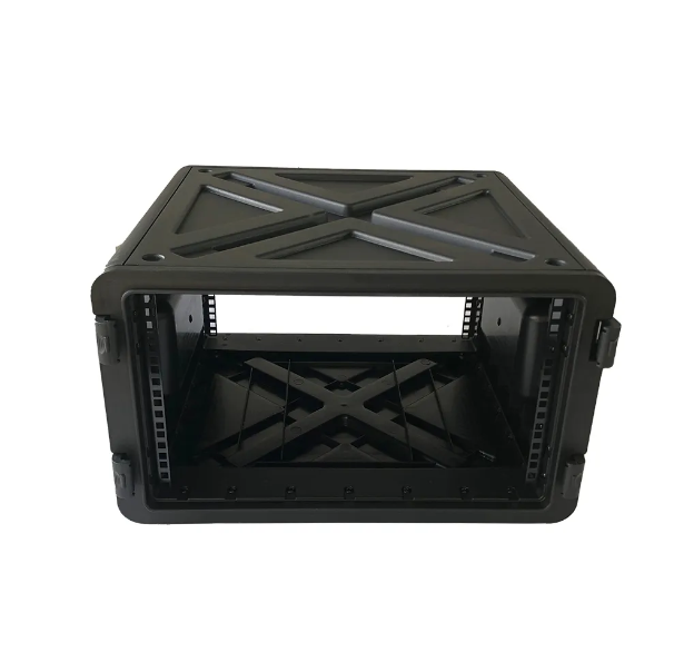 6U Rotomolded Plastic Rack Case Rack Mount Case 19 Inch Plastic Roto Hard Rack Mount Case for Equipment Carry