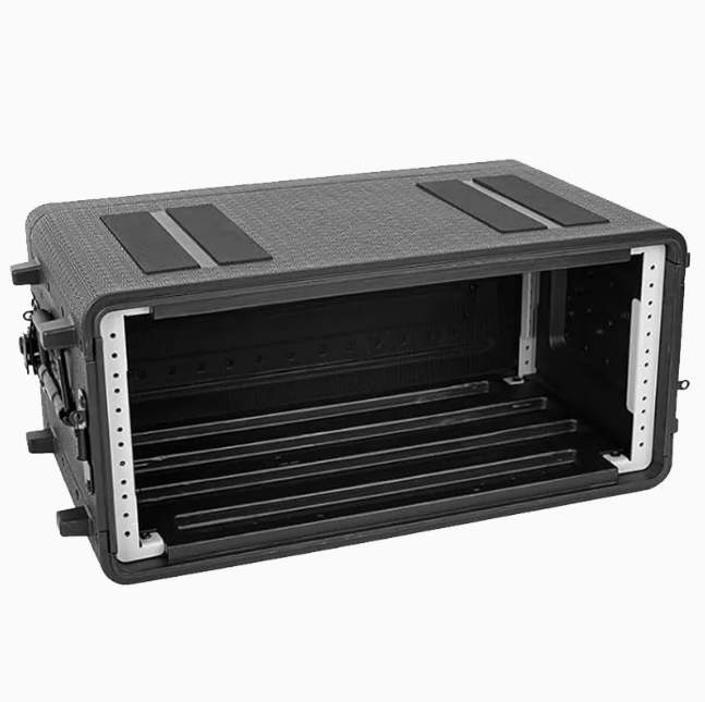 4u Durable Rotomolded Flight Rack Case Molded Amplifier Case PRO-Audio PA DJ Road Travel Mount Case with Customized Foam