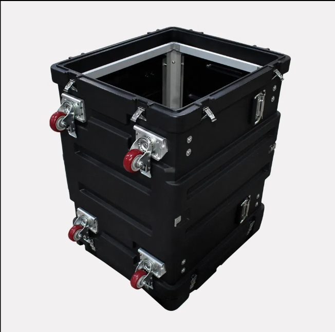 Hard Plastic Cases 12u Flight Case Technics Computer Laptop Flight Rack Mount Case