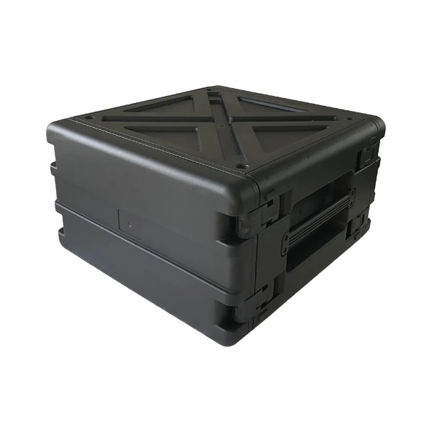 6U Rotomolded Plastic Rack Case Rack Mount Case 19 Inch Plastic Roto Hard Rack Mount Case for Equipment Carry