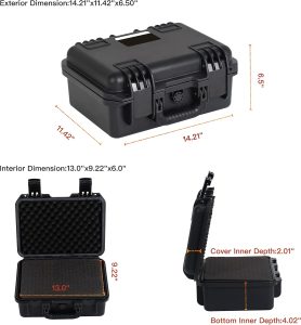 Waterproof Ip67 Plastic Hard Tool Case For Outdoor Usage