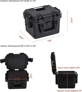 Watertight Crushproof Outdoor Hard Plastic Protective Camera Case