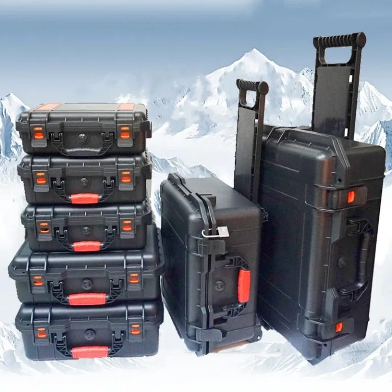 Waterproof Hard Plastic Drone Case Protective Pull Rod Tool Case with Wheels
