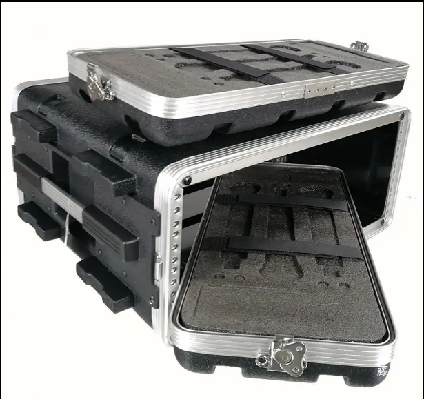 Factory ABS Amplifier Flight Case Stage Audio Lighting Equipment Road Flight Case 2U Rack Mount