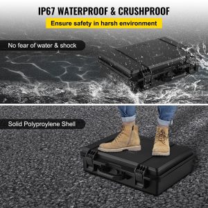 15.6′′ IP67 Waterproof Crushproof Portable Hard Plastic Camera Case