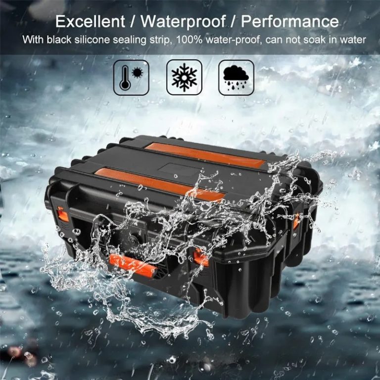 Waterproof Hard Plastic Drone Case Protective Pull Rod Tool Case with Wheels