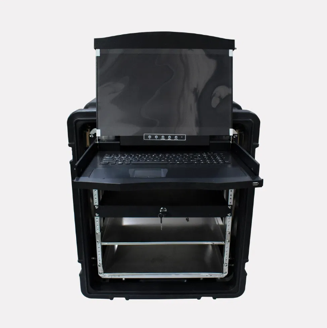 eadf4bd93Hard Plastic Cases 12u Flight Case Technics Computer Laptop Flight Rack Mount Case